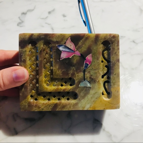 NEW Stone Pencil Holder
